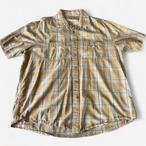 Arrow Men's Tan Plaid Casual Shirt